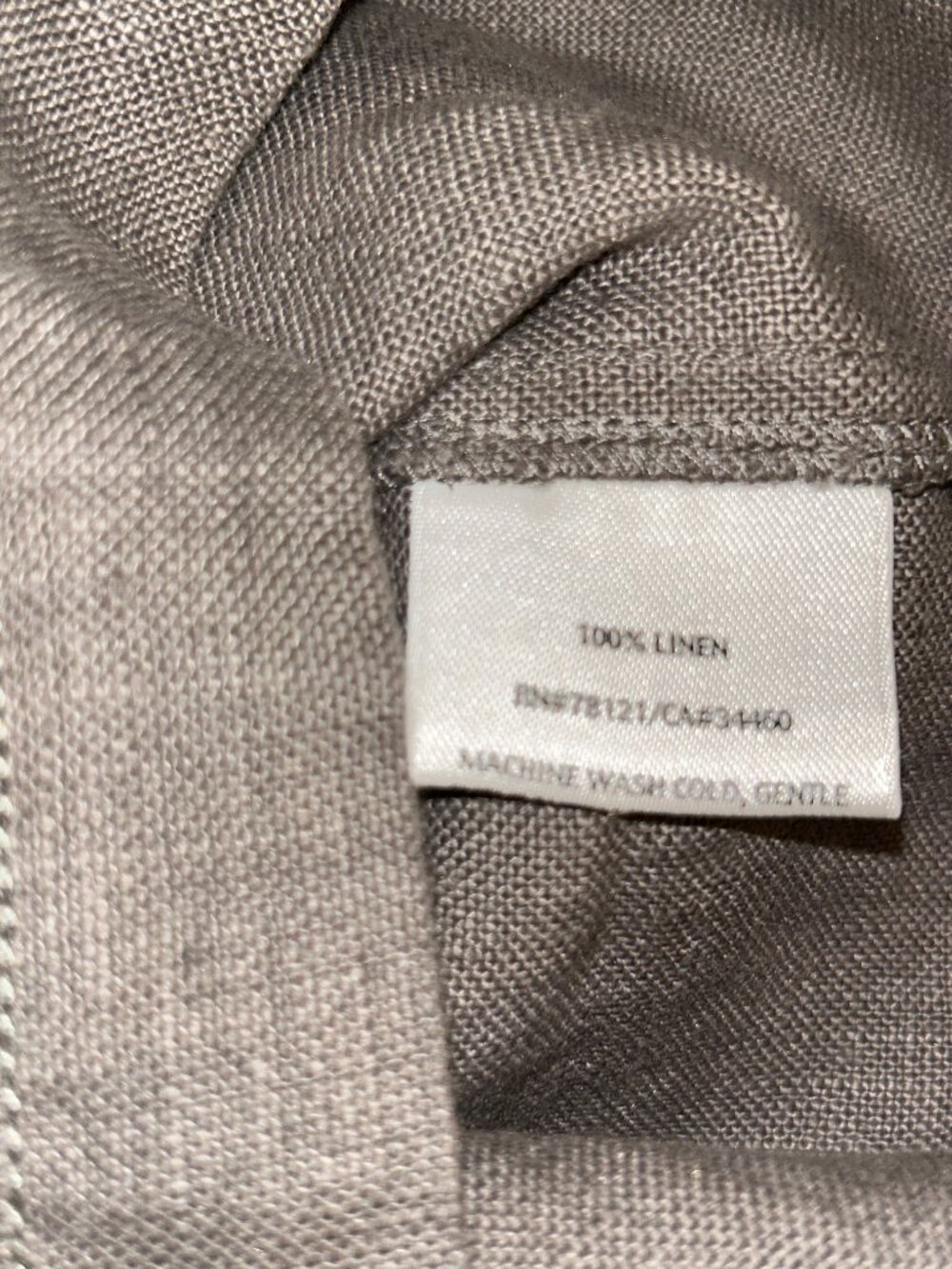 Eileen Fisher Linen Wide Leg Pants, Ladies Small, Grey - Picture 5 of 6